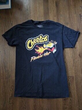 Cheetos Flamin Hot Mens Small Black Tee